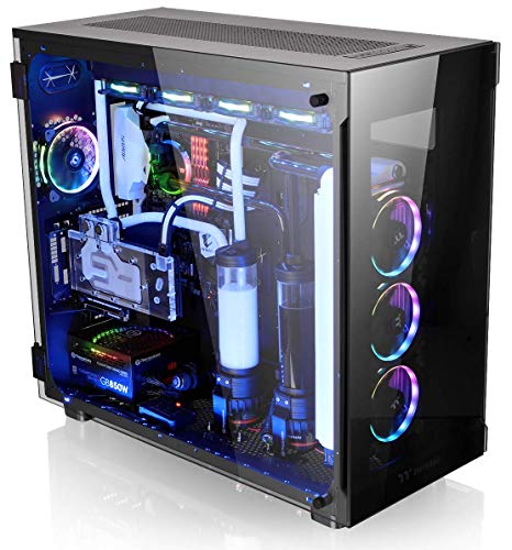 Thermaltake View 91 Rgb Plus Tempered Glass Vertical Gpu Modular Spcc Xl-Atx Gaming Super Tower Computer Case With 4 Rgb Riing Plus Fan Pre-Installed Ca-1I9-00F1Wn-00 #TOP6