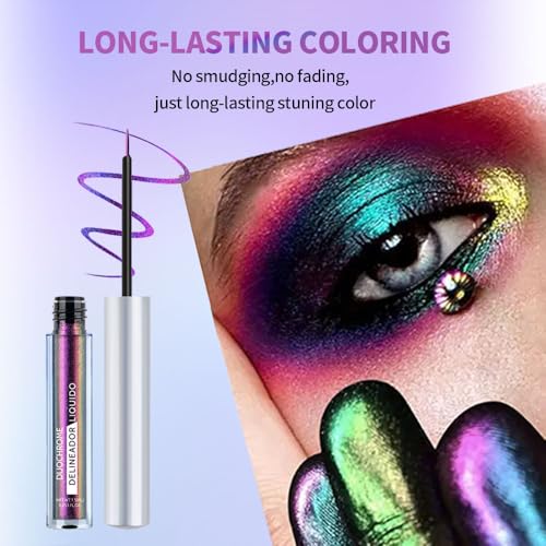 Delineador líquido con cambio de color violeta a azul miniatura 4