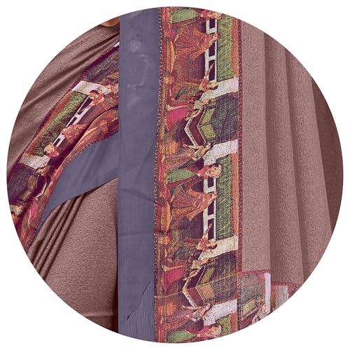 Image of MIRCHI FASHION Saree for Woman Chiffon Kalamkari Design | Professional Office Wear Lightweight Sari for All-Day Comfort with Blouse (Available in 15 Colors)