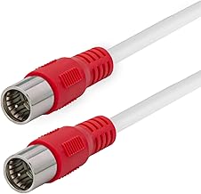MaxTrack Antennenkabel nach Vodafone Spezifikation - FQMS1,5L, VF TS 5001, Quick F-Stecker, Sat Kabel, Class A, 4-fach geschirmtes Koaxialkabel, Für Kabel-TV, Internet und Satellitenreceiver