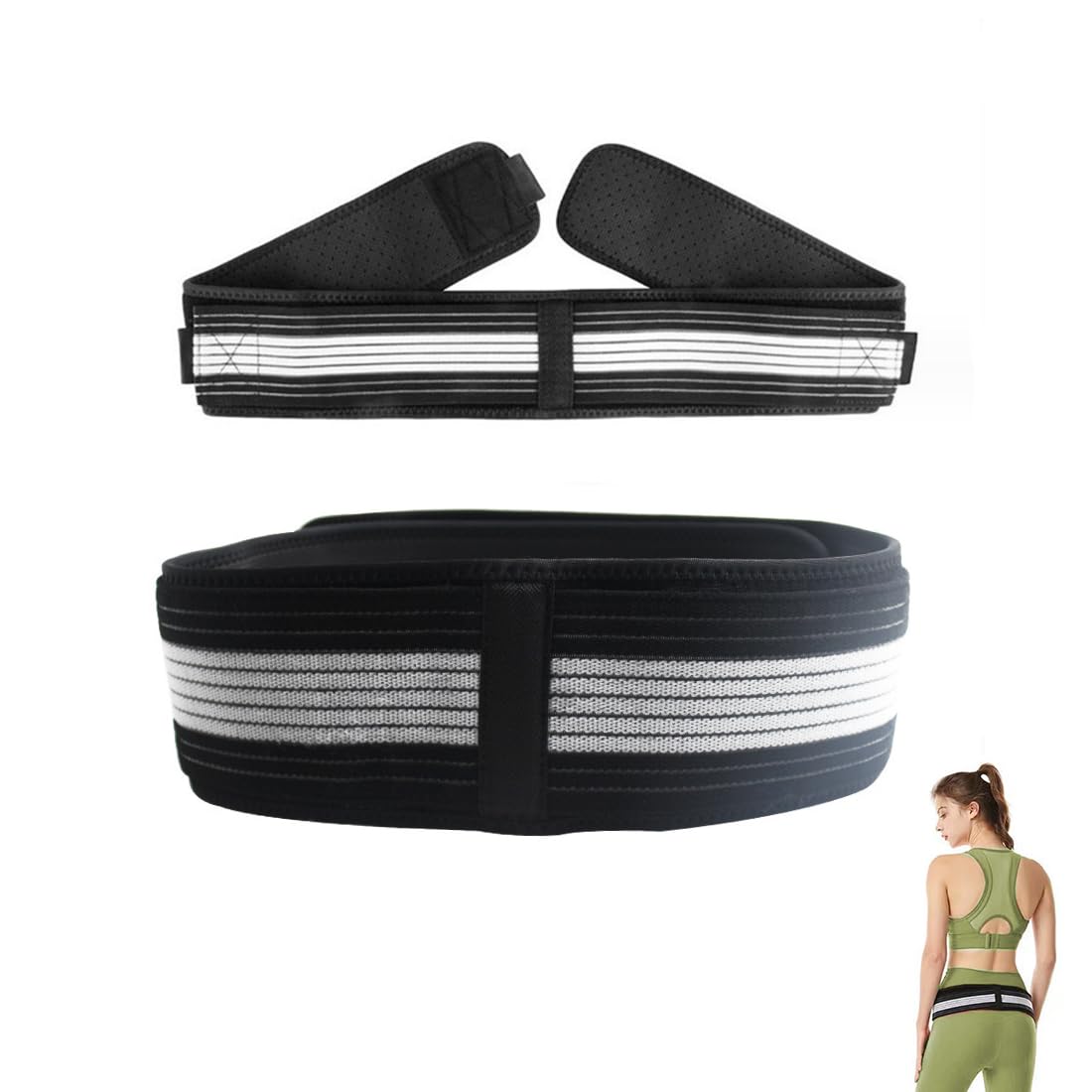 Cinturón Sacroilíaco,Alivian el Dolor Ciático,Pélvico,Lumbar y de las Piernas,Posture Cinturón de Cadera Sacroilíaca para Unisex,para Hernias Discales,Embarazo,Dolor de Espalda en las Articulaciones