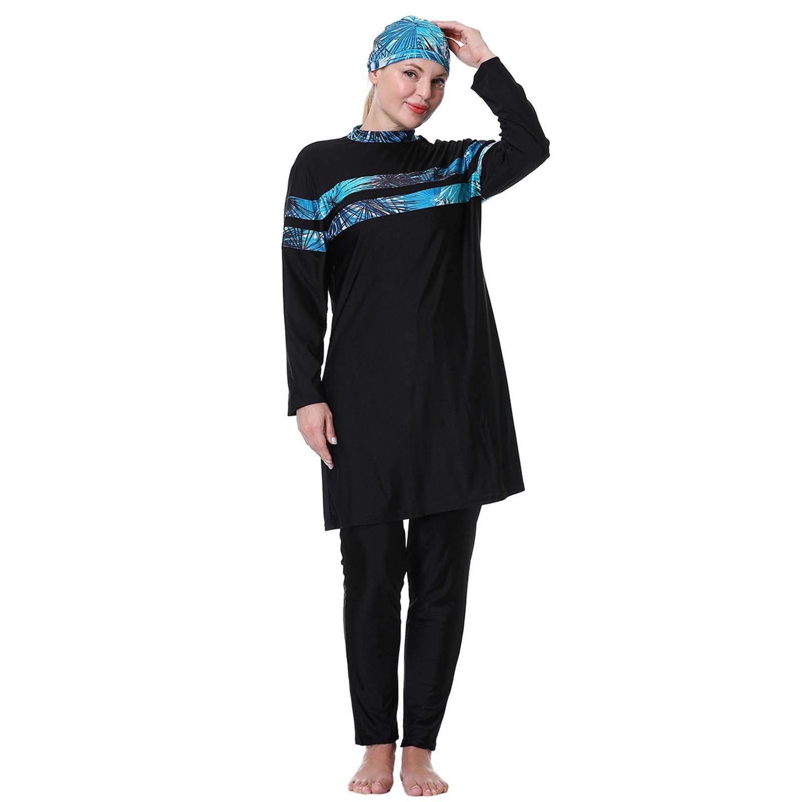 Musulmani Costume Curvy Donna Intero Tankini Coppa G Burkini Modellante Sostegno Seno Taglie Forti Costumi Pancia Senza Spalline Mare Interi per Grande con