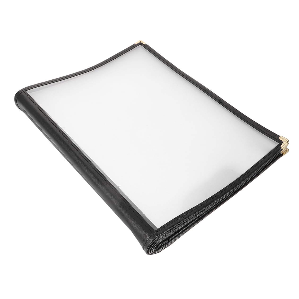 HOMOCONO PVC Menu Protective Cover 6 Page Restaurant Menu Holder Water Resistant Design for Stylish Presentation
