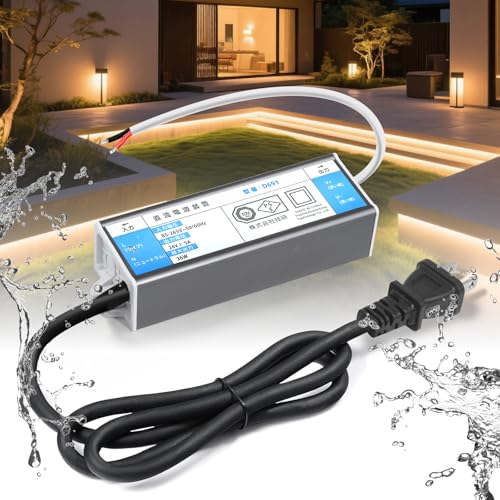SPAHER スイッチング電源 AC85V-265V→DC24V 防水 小型 安定化電源 コンバーター 直流電源変換器 電源トランス 静音 短絡保護 過電流保護 過負荷保護 日本語説明書付 LEDランプ用 36W