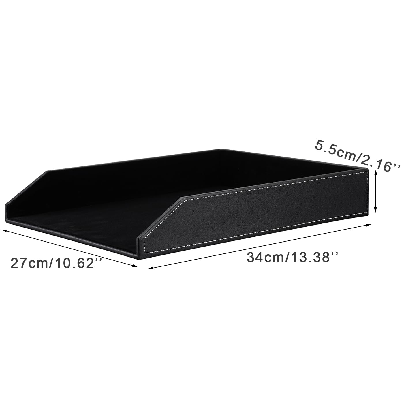 KINGFOM TM bandeja correo A4 pie (Negro, 1 Schubladen)