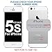 MMOBIEL Boven en Onder Glas Backcover met Glazen Lens voor iPhone 5S / SE (ZWART) - inclusief Zelfklevende Stickers