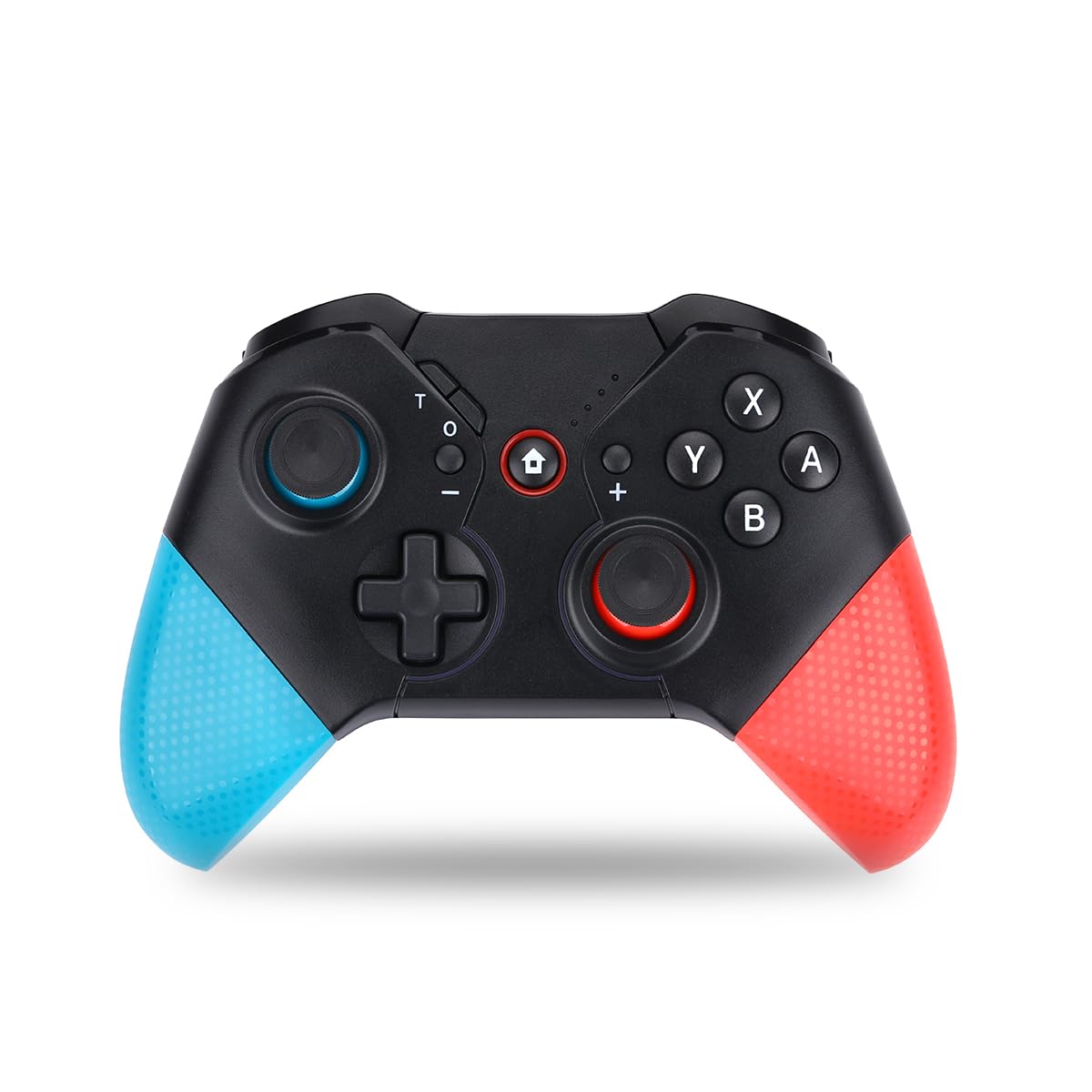 NK Manette Pro Switch sans fil - Wireless Pro Switch Controller avec fonction Macro/Wake/Turbo/Gyro Axis/Double Vibration/RGB Light - Noir/Rouge/Bleu