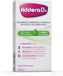 Addera D3 (Vitamina D3 2.000UI) c/ 30 Cápsulas