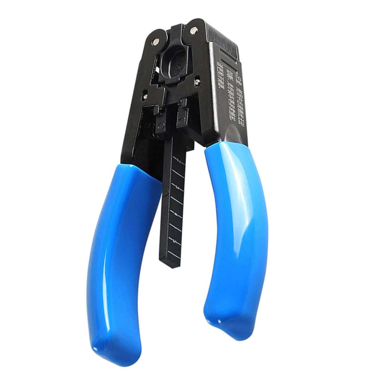 Operitacx 2 Piezas Pelador de fibra óptica cable engarzadores de alambre strippers ser Multifunción herramienta manual para pelar herramienta de compresión coaxial