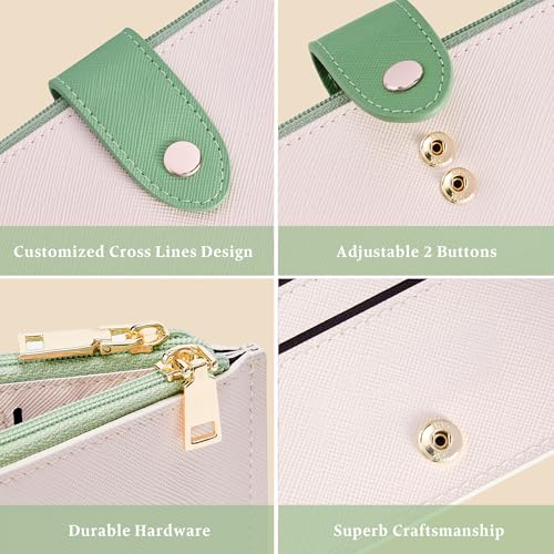 Image of Travelambo RFID Wallet Women Bifold Multi Card Wallet Case with Zipper Pocke Credit Card Holder for Women