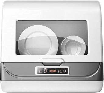 Dishwasher, small automatic dishwashing and disinfection desktop all-in-one machine, suitable for washing dishes, disinfecting dishes Power 1200 W Voltage 220 V Frequency 50 Hz White