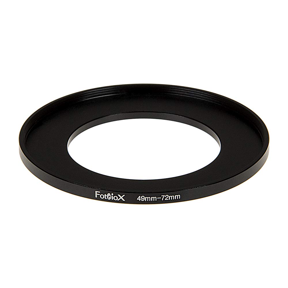 Fotodiox Metal Step Up Ring Filter Adapter, Anodized Black Aluminum 49mm-72mm, 49-72mm