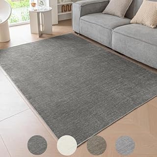 Ceneco Short Pile Rugs Living Room, Modern Indoor Ivory Rugs for Living Room, Bedroom, Dining Room, Entryway  Non-Shedding (Cream, 60×120m)