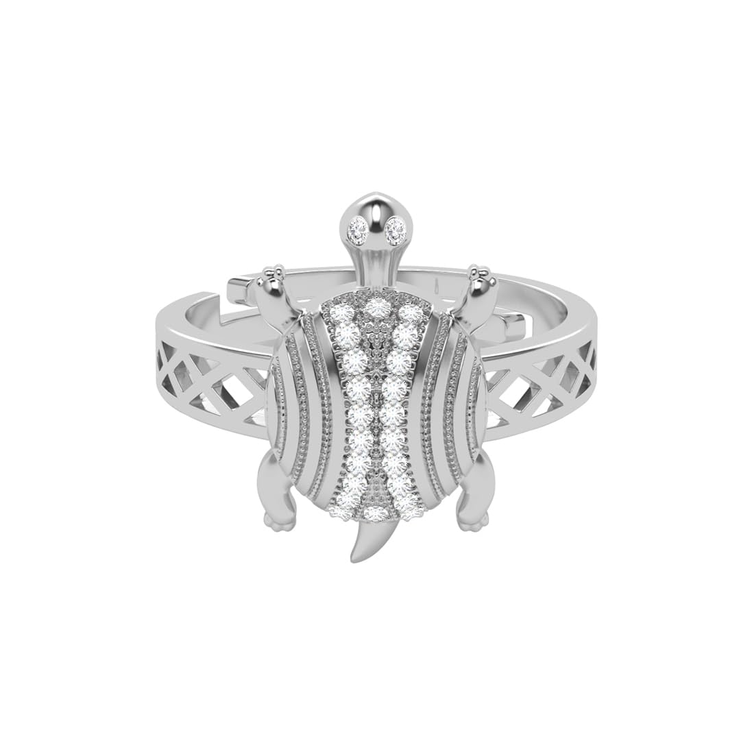 Clara Pure 925 Sterling Silver Lucky Tortoise Turtle Men Ring |Size Adjustable, Platinum Plated, Swiss Zirconia | Gift for Men & Boys (B0D9RVSPNK) Amazon Price History, Amazon Price Tracker