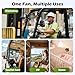 5.1'' Golf Cart Fan 2 Pack, Portable USB Clip Fan for EZGO, Club Car, Yamaha, Strong Airflow and Low Noise, 3 Speed, 360° tilt, 10sec Quick Mount, Waterproof, for Travel Camping Gym Outdoor Car Home
