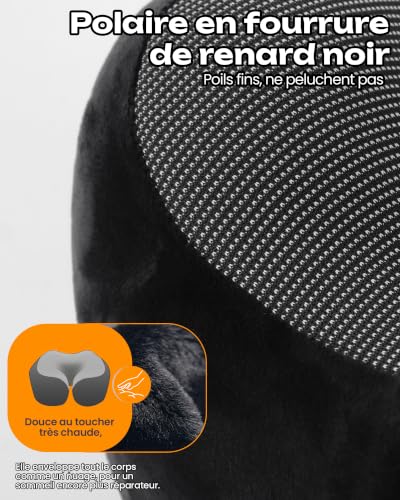 Coussin De Voyage Avion : Aosun Coussin de Nuque de Voyage 4 en 1 en 1 avec Masque et Bouchon, ... – Image 6
