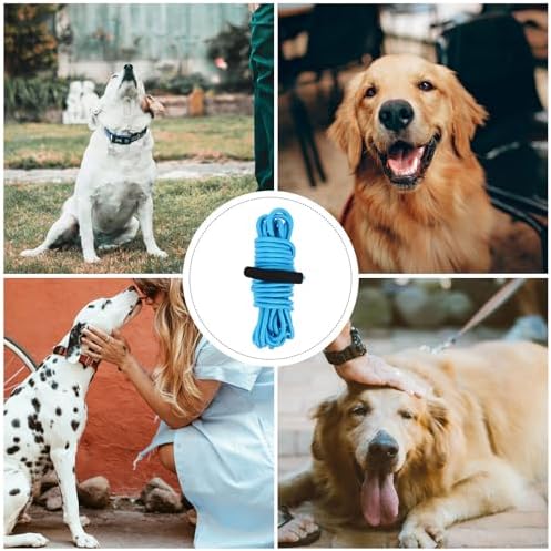 Blue Nylon Dog Walking Lead Leash 5 Meters for Running - 5