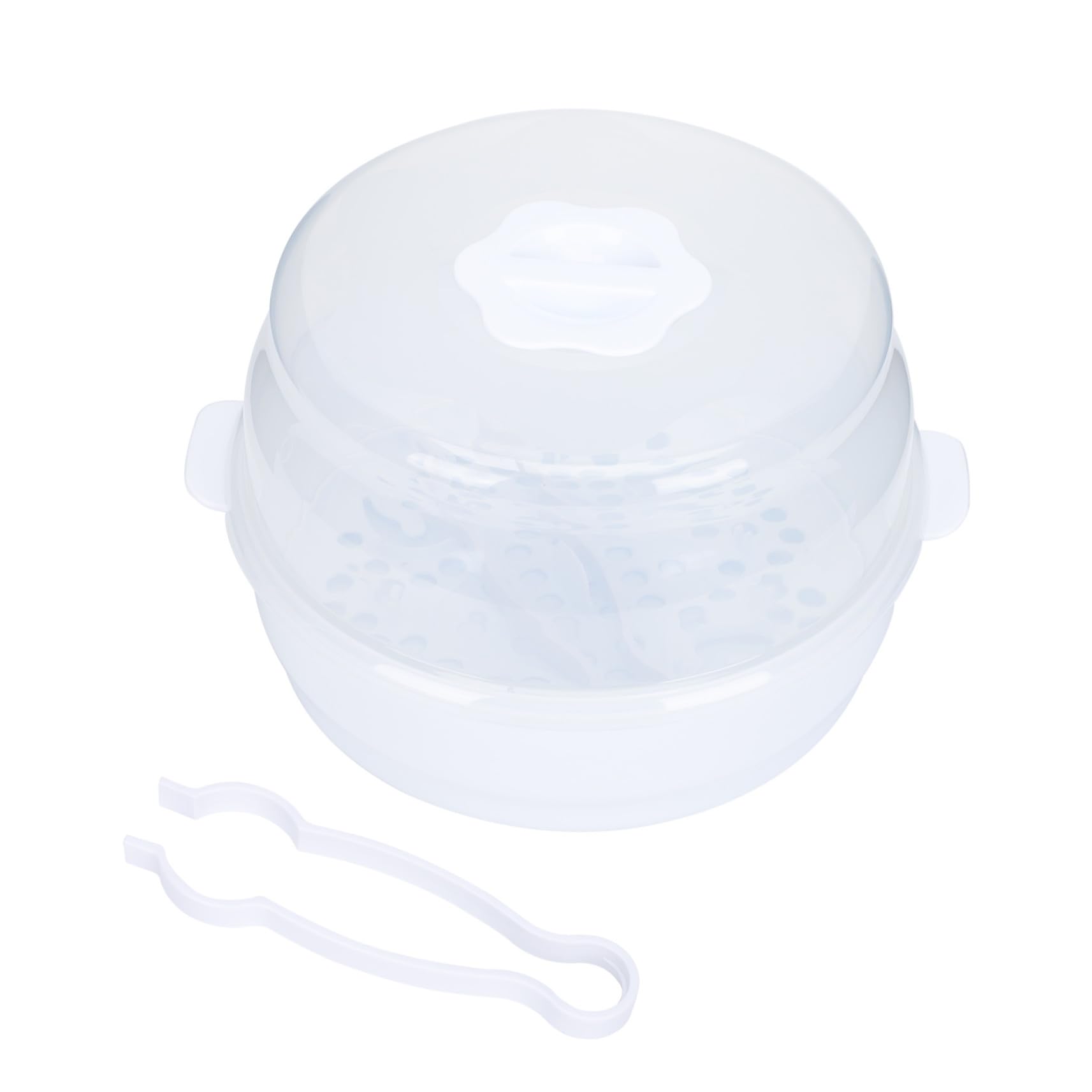 Caja Esterilizadora para Biberón de Microondas, Pp Blanco