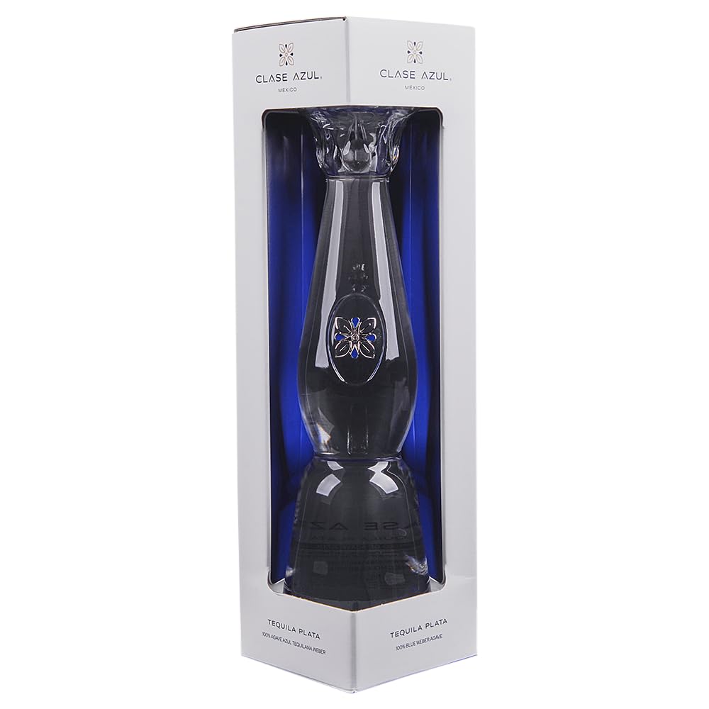 Tequila Clase Azul Plata – 100% Agave Azul Tequiliana Weber – 70cl – 40% vol. – Confezione Regalo
