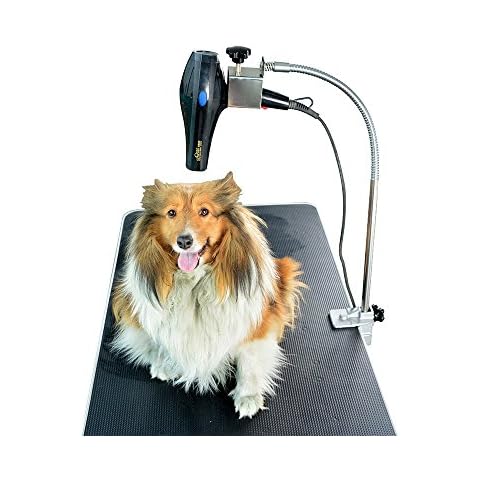 SHELANDY Pet Dog Grooming Table arms Hair Dryer Holder Hands-Free Tool Holding Arms with Clamps Cover