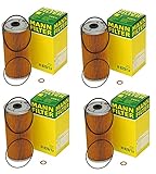 Replacement Set of 4 Oil Filter Kits Mechanics Choice for Mercedes Benz 400E 400SE 500E 500SL E420