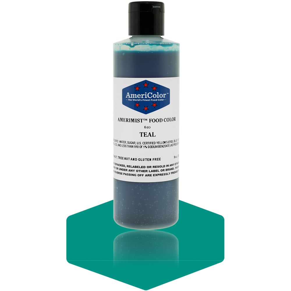 AmeriColor Airbrush Teal 9oz Food Color