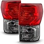 ACANII - For Red Smoke 2007-2013 Toyota Tundra Truck Tail Brake Lights Left+Right 07-13