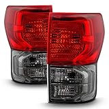 ACANII - For Red Smoke 2007-2013 Toyota Tundra Truck Tail Brake Lights Left+Right 07-13