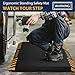FEATOL Anti Fatigue Mat for Industrial with Warning, Ergonomic Standing Work Mats for Floor, Black with Watch Your Step- Safety for Public, Workshop, Stairs(2 Packs, 20x39x9/10-Inch)