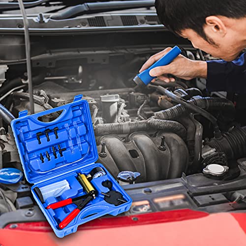 Yonligonju Brake Bleeder Kit with Hand Vacuum Pump with Gauge Adapters Automotive Brake Fluid