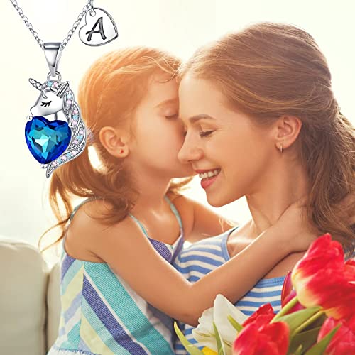 Vjoypro Unicorns Gifts For Girls Unicorn Necklace, Teen Girl Gifts Unicorns Heart C Initial Necklaces Gifts For Teenage Girls 6 Year Old Girl Birthday Gifts For Teenage Girls Daughter Granddaughter Jewelry Gifts #TOP1