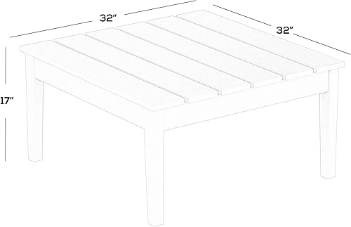 Miniatura 3 de WestinTrends Ashore - Mesa de centro para exteriores, 32 pulgadas de madera de polietileno Adirondack para todo tipo de clima, mesa auxiliar