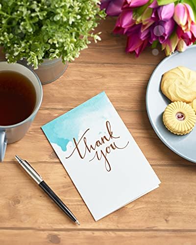 UK Greetings Thank You Card - Thank You Teacher Card - Thank You Friend Card - Calligraphy Thank You Card