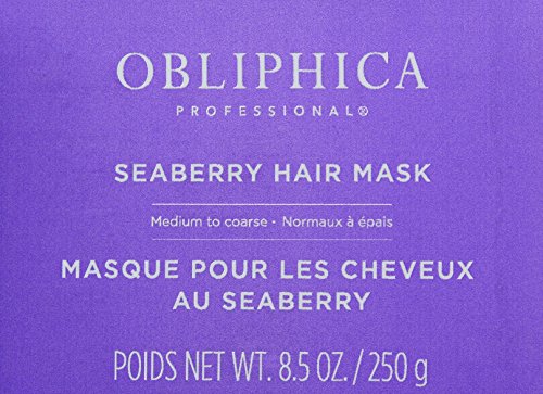 Obliphica Professional 3064538 Obliphica Seaberry Hair Mask - Deep Conditioning Hydrating Treatment For Dry And Damaged Hair - Moisturizing Hair Repair And Growth Mask For Medium, Coarse thumb #1