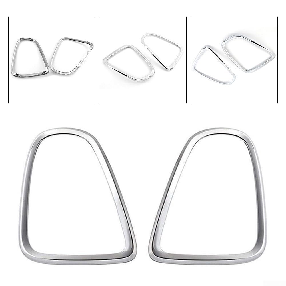 Kit di finiture per fanali posteriori, finitura argento, per Mini Cooper R56 R57 R58 R59 2007-14, 2 pezzi per installazione a copertura completa