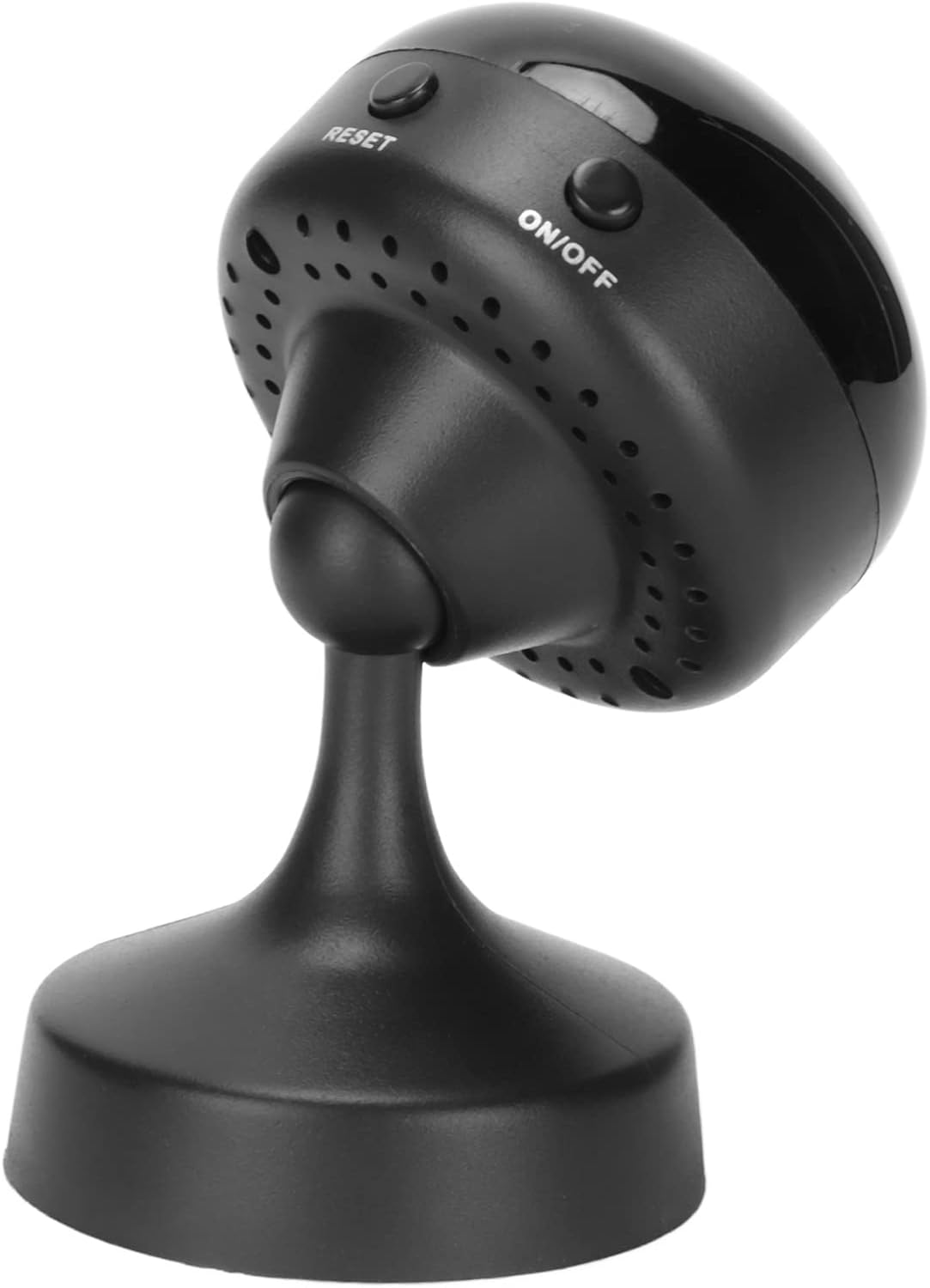Rear view of Elprico Wireless Security Camera showing RESET and ON/OFF buttons