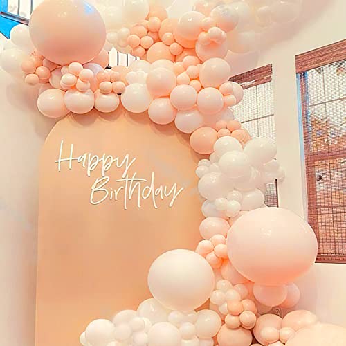 Image of PartyWoo Pastel Orange Balloons 50pcs Light Pale Orange Peach Color 12 Inch