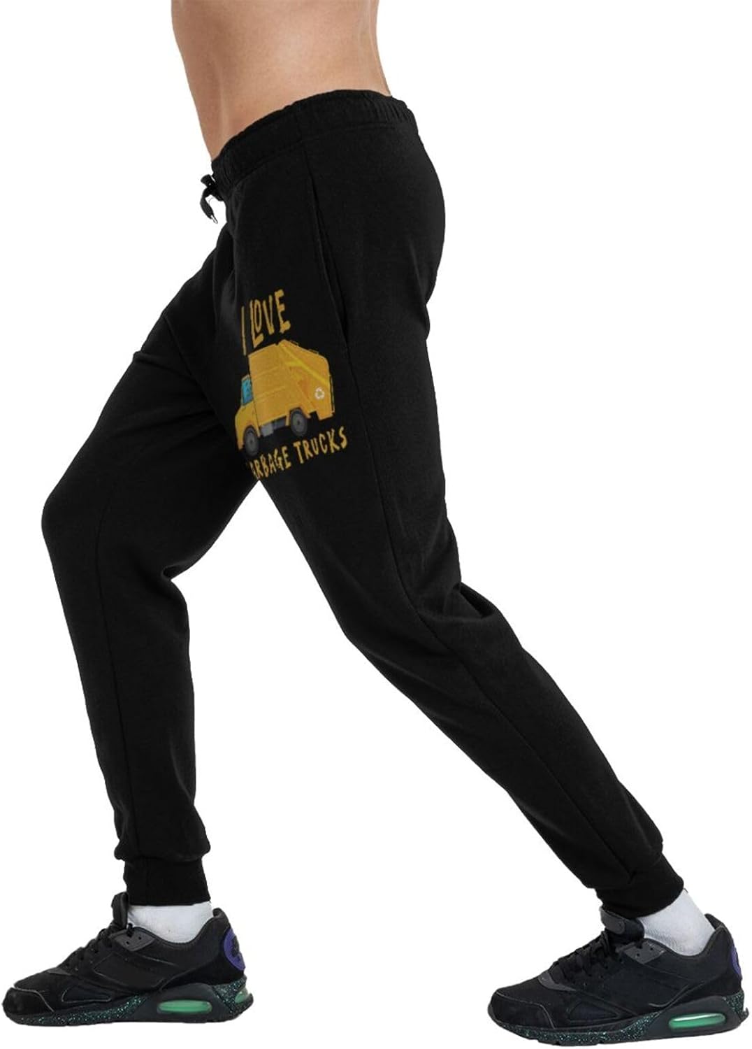 I Love Trash Garbage Trucks Mens Fashion Athletic Joggers Pants