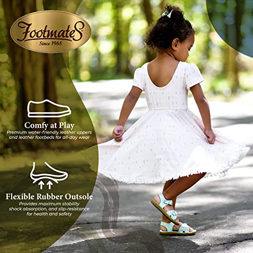 Image of FOOTMATES Ariel and Eco-Ariel Waterproof Sandals for Girls and Boys with Slip-Resistant, Non-Marking Outsoles and Strap Closure
