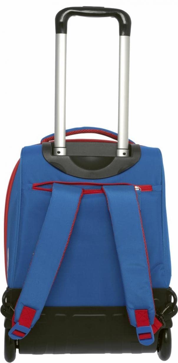 SUPER MARIO - Zaino Scuola Trolley Ufficiale Super Mario, Maniglia Regolabile, Trolley Staccabile, Spallacci Imbottiti e Regolabili, Scomparto Principale, Tasca Frontale, Chiusure A Zip, 32x47Hx21cm