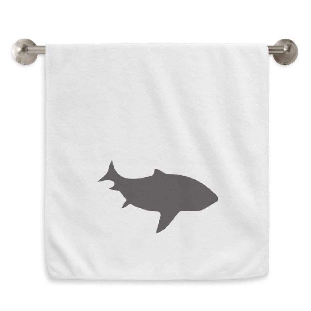Serviettes moelleuses requin fierce 13x29 pouces blanc