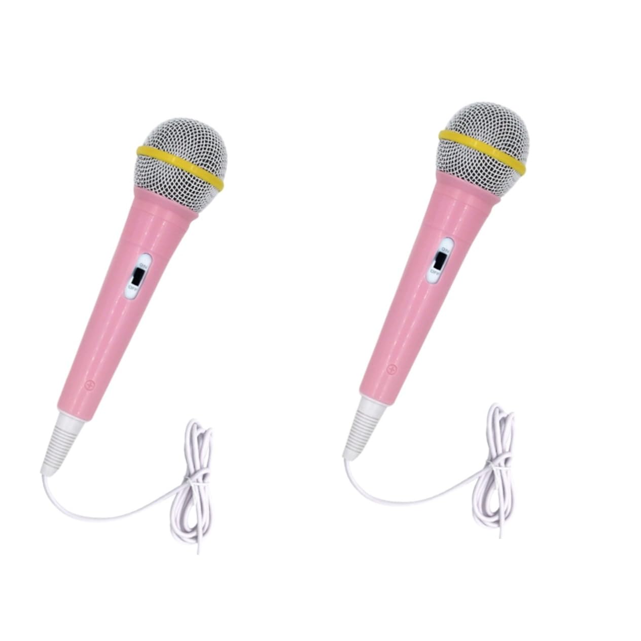 Vaguelly Juguetes De Los Niños 2 Piezas Favor De Fiesta Herramienta Musical Electronica Electrónico Niño Rosa Micrófono Juguetes Musicales para Niños