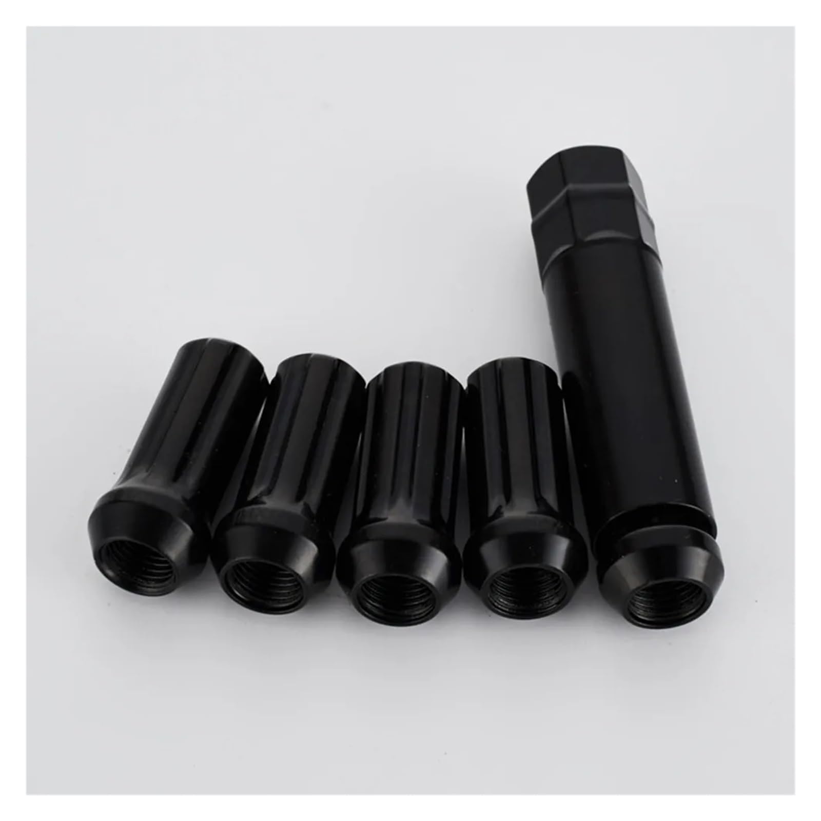 Nakrętki kół 51mm M14x1.5 Czarne nakrętki kół Ram z 1 gniazdem