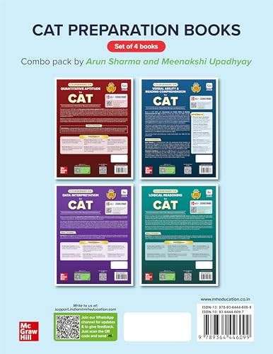 Image of Arun Sharma's CAT exam 2025-26 bundle / combo (set of 4 books) - Quantitative Aptitude (Quant) + Verbal Ability and Reading Comprehension (VARC) + Logical Reasoning (LR) + Data Interpretation (DI)