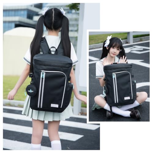 Image of FIREFIRST x Hatsune Miku Backpack-Black,19L-Miku Merch Birthday Gift | Includes a Mini Storage Pouch,Insulated Pockets,Miku Laptop Backpacks for Outdoor,Travel,Concerts,Miku Cosplay