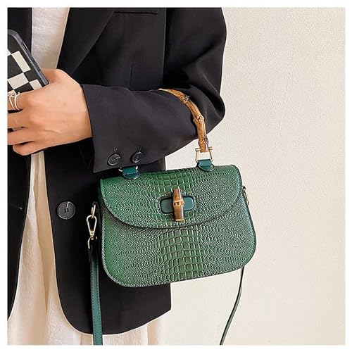 Women Handbag artificial leather Bamboo Top handle Crossbody bag Elegant Purse Evening bag Gift for Women Handmade3
