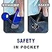 Sonuimy 2-Stage Retractable Ceramic Mini Box Cutter, Safety Box Opener with Lock, Magnetic Package Opener Keychain, Small Pocket Utility Knife Tool Knives for Warehouse Office Work Cardboard -3PCS