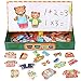 Richolyn Puzzle per Vestire la Famiglia dell'orso, Puzzle per Vestire Un Orso Carino Giochi con Vestiti Colorati, Giocattoli abbinati Puzzle Creativo Ottimo Regalo per i Bambini