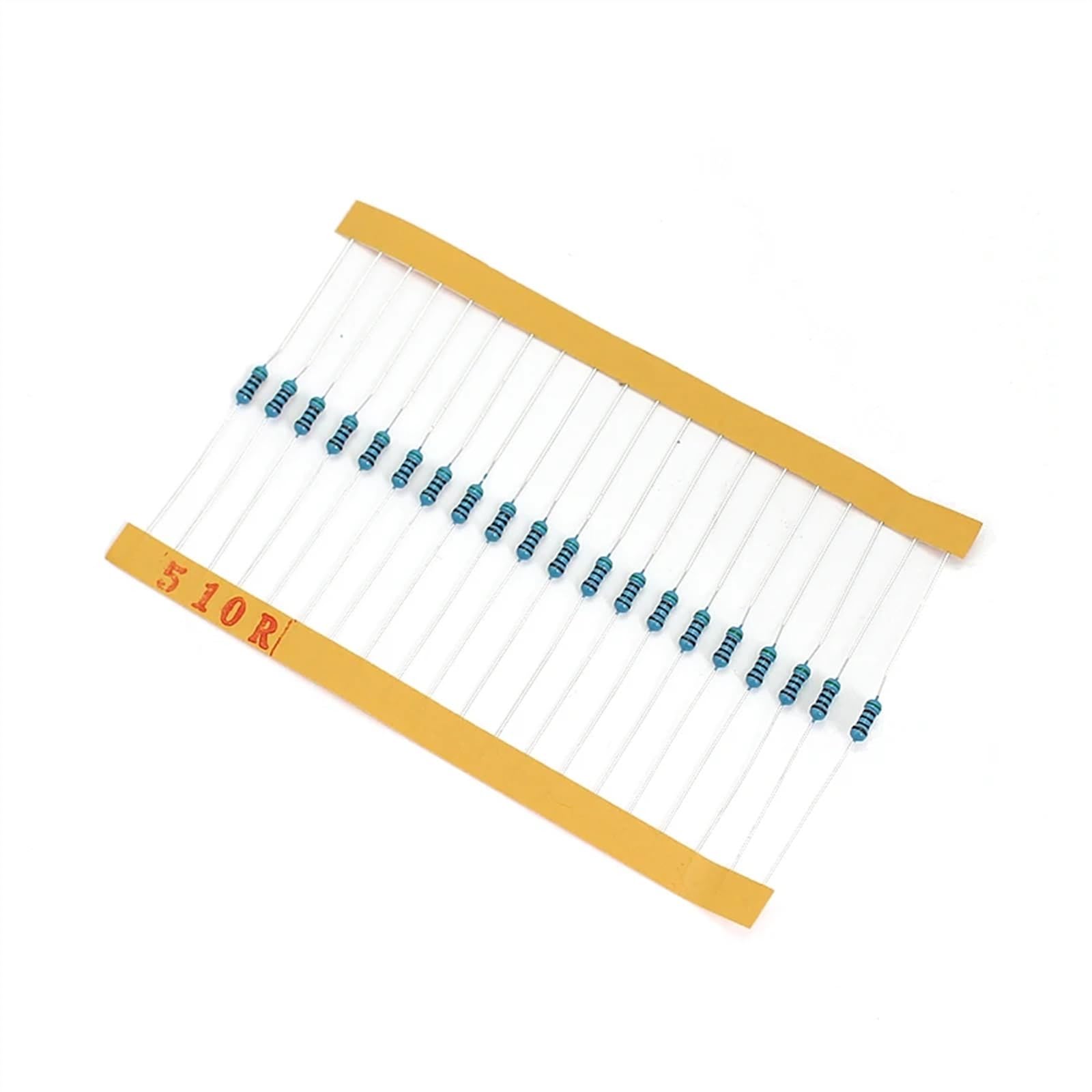 Résistances à Film métallique 600, 1% résistance 1/4W, kit électronique de Bricolage à Trou traversant, 30 valeurs * 20 pièces, 0.25W, Ensemble de résistances 10 ohm ~ 1M