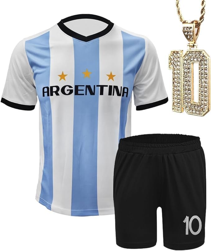 Soccer Jerseys for Kids Boys & Sports Fan Jerseys, Youth Futbol Training Shirt, 2-14 Years, Child Soccer Uniform
